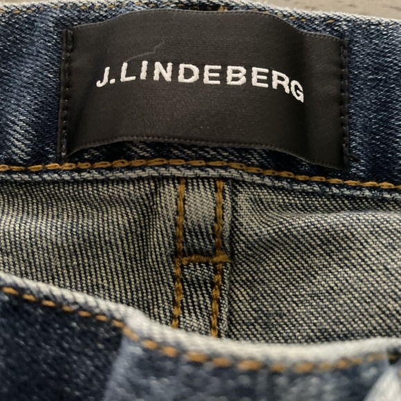 J. Lindeberg Men's  Jay Dust Slim Fit Mid Rise Med Wash‎ Jeans Size 32x32 - Picture 7 of 11